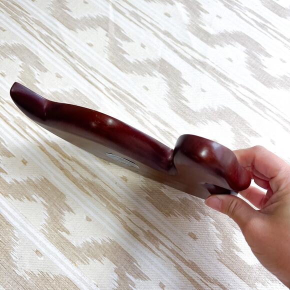 Vintage 8in Wooden Duck Trinket Tray Haiti Hand Carved - Picture 2 of 5